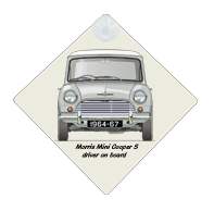 Morris Mini-Cooper S 1964-67 Car Window Hanging Sign